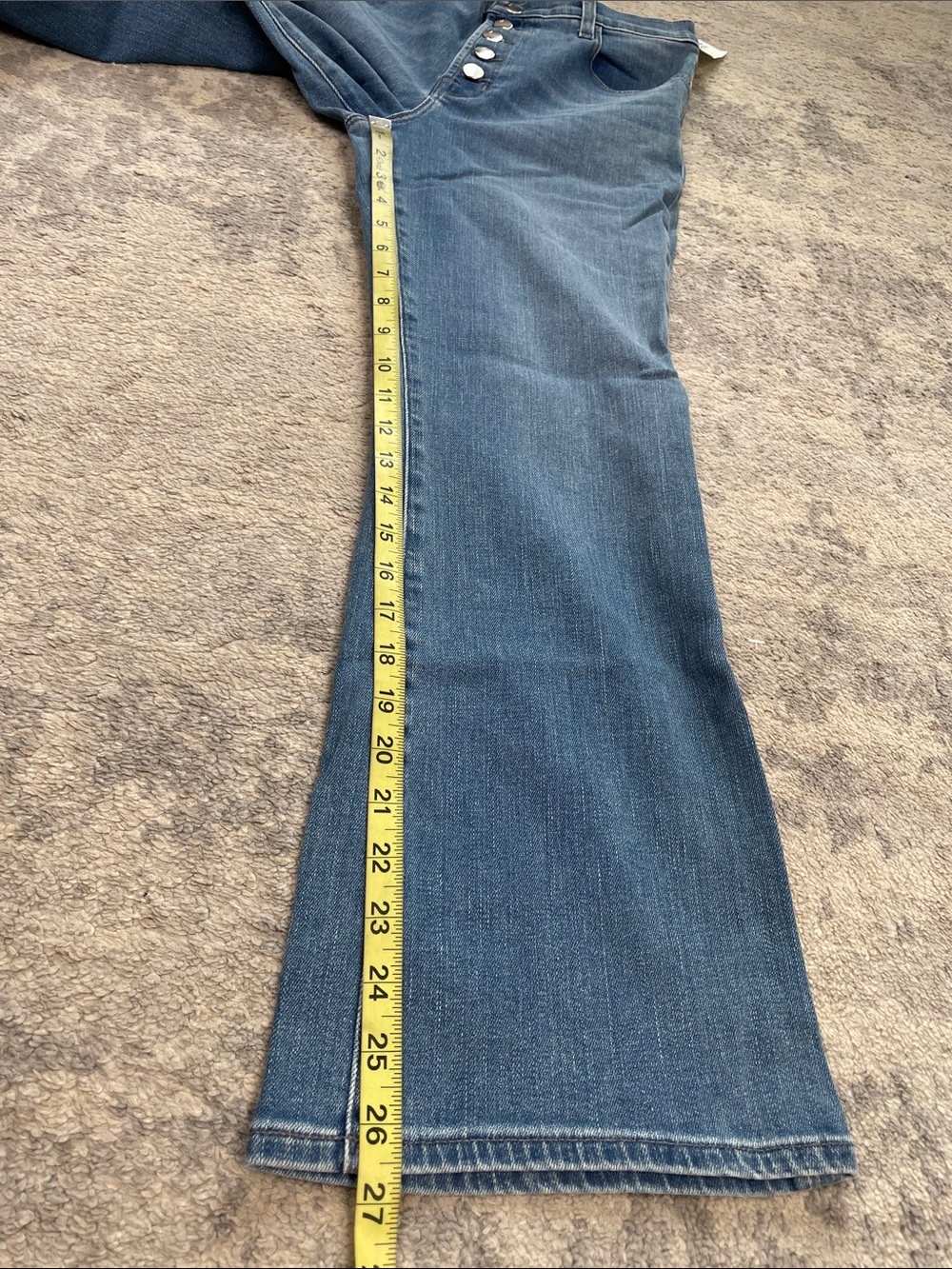 NWT J Brand Lillie High Rise Crop Flare Jeans Heart Blue Sz 30 - Picture 11 of 13